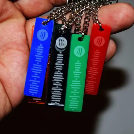 Alternative view of Personalized Spotify Song Code, Boyfriend, Girlfriend Keyring, Valentine's Day Gift, Spotify Code Keychain