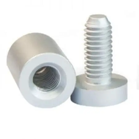 Alternative view of 13mm Sign Standoff, Premium - Satin Finish, Aluminium, Sign Hardware, Standoff Kit, Sign Mounting Hardware Kit