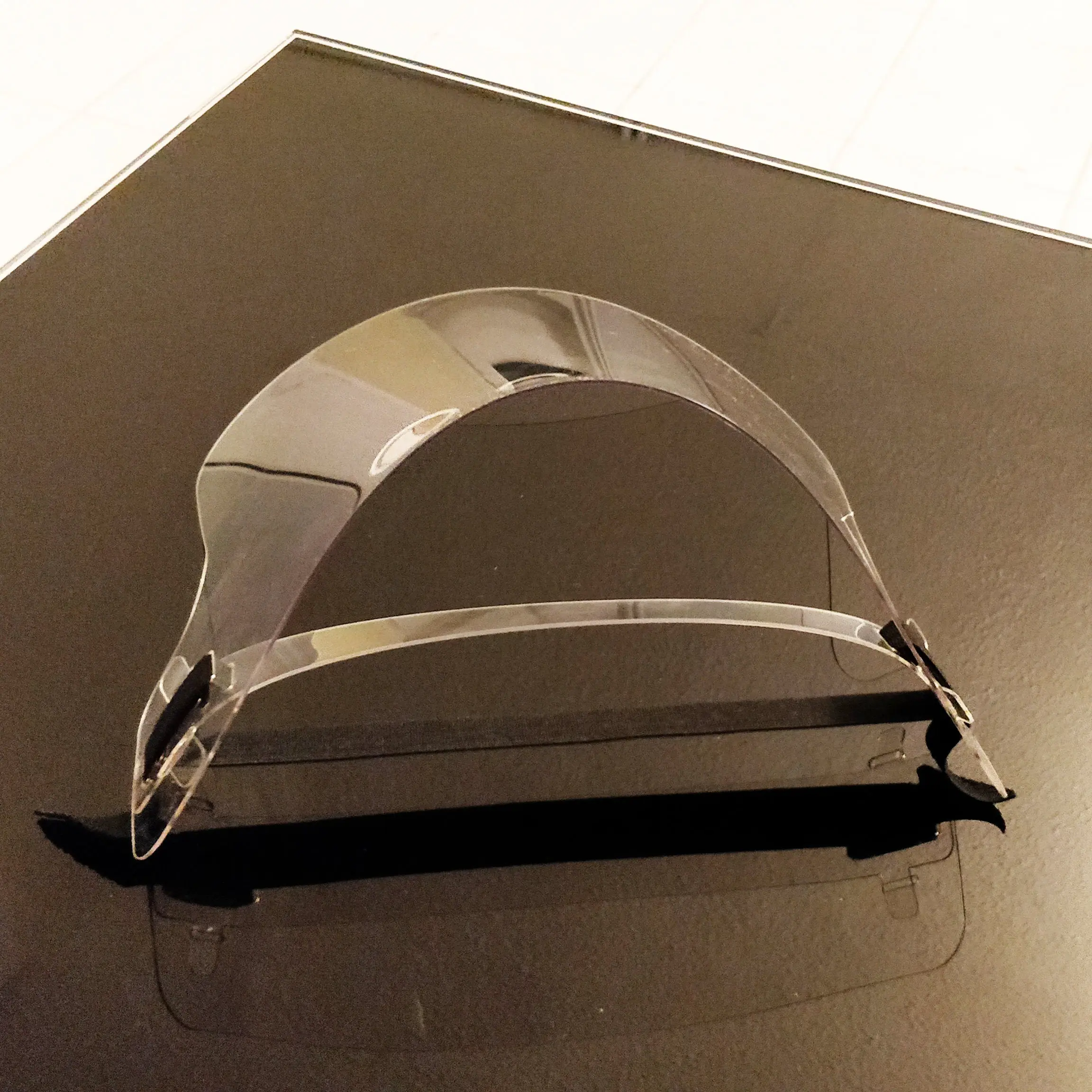 2 x Full Cover Safety Face Shield Clear and Adjustable Made In UK PPE - Image 4