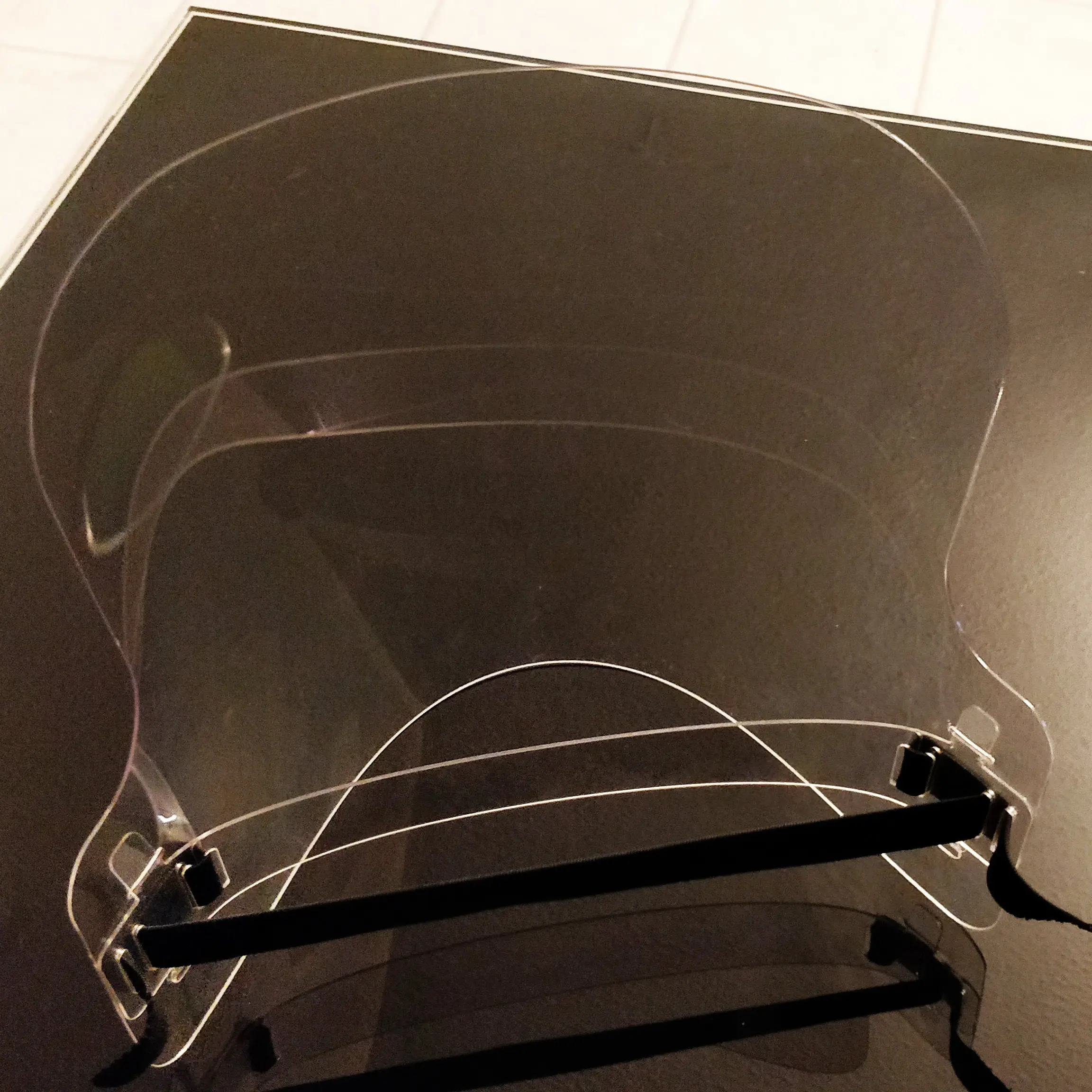 2 x Full Cover Safety Face Shield Clear and Adjustable Made In UK PPE - Image 5