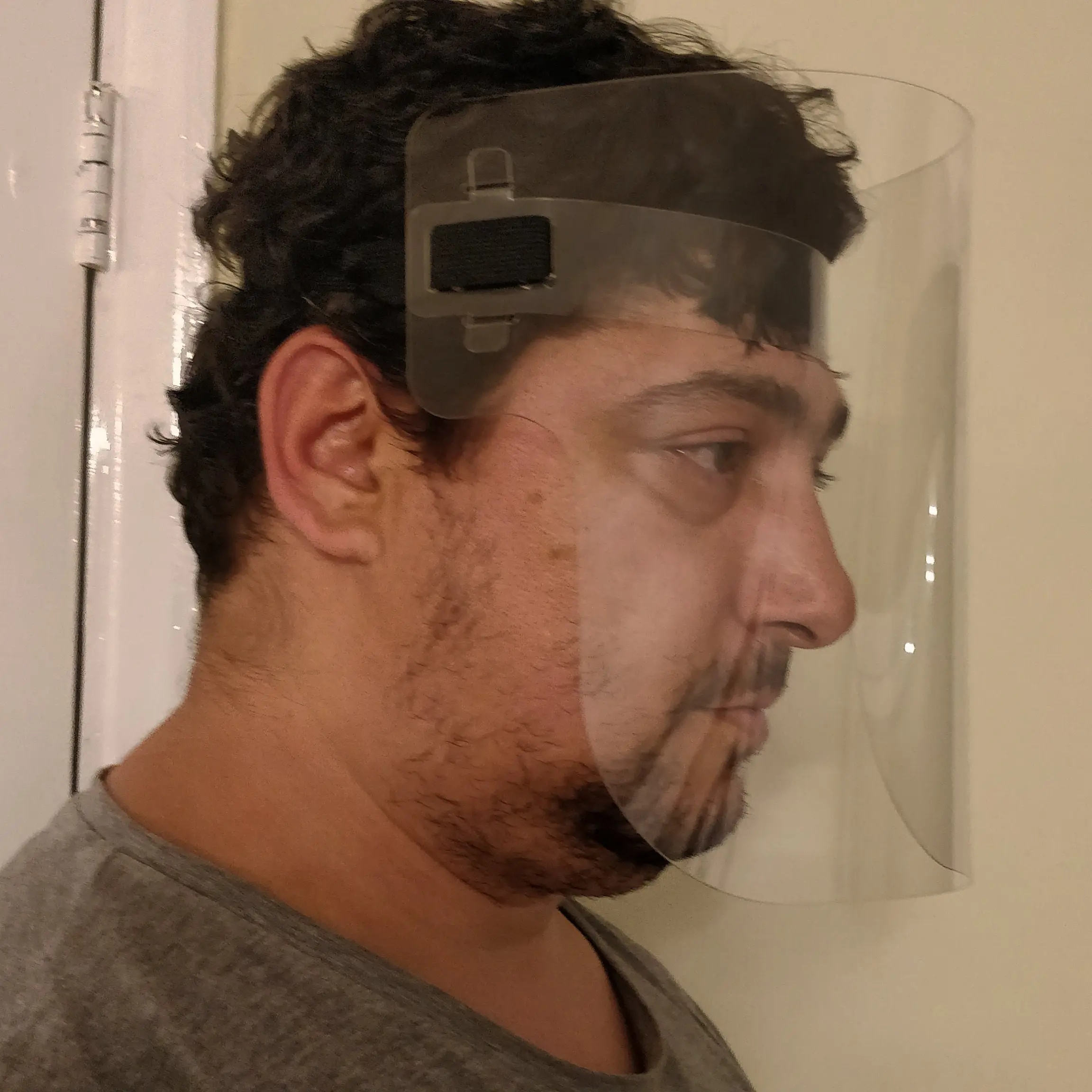 2 x Full Cover Safety Face Shield Clear and Adjustable Made In UK PPE - Image 7