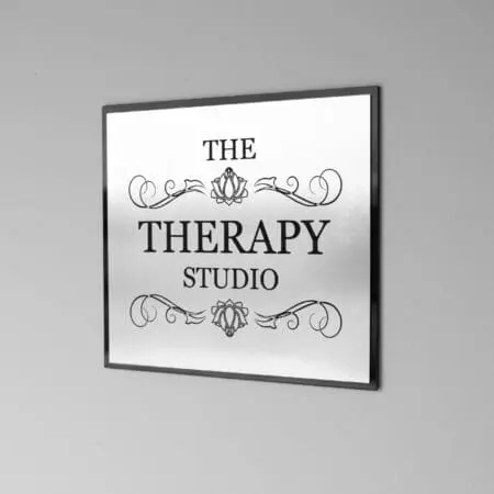 20cm x 20cm Office Wall Sign, Custom Engraved , Plaque, Shop Name