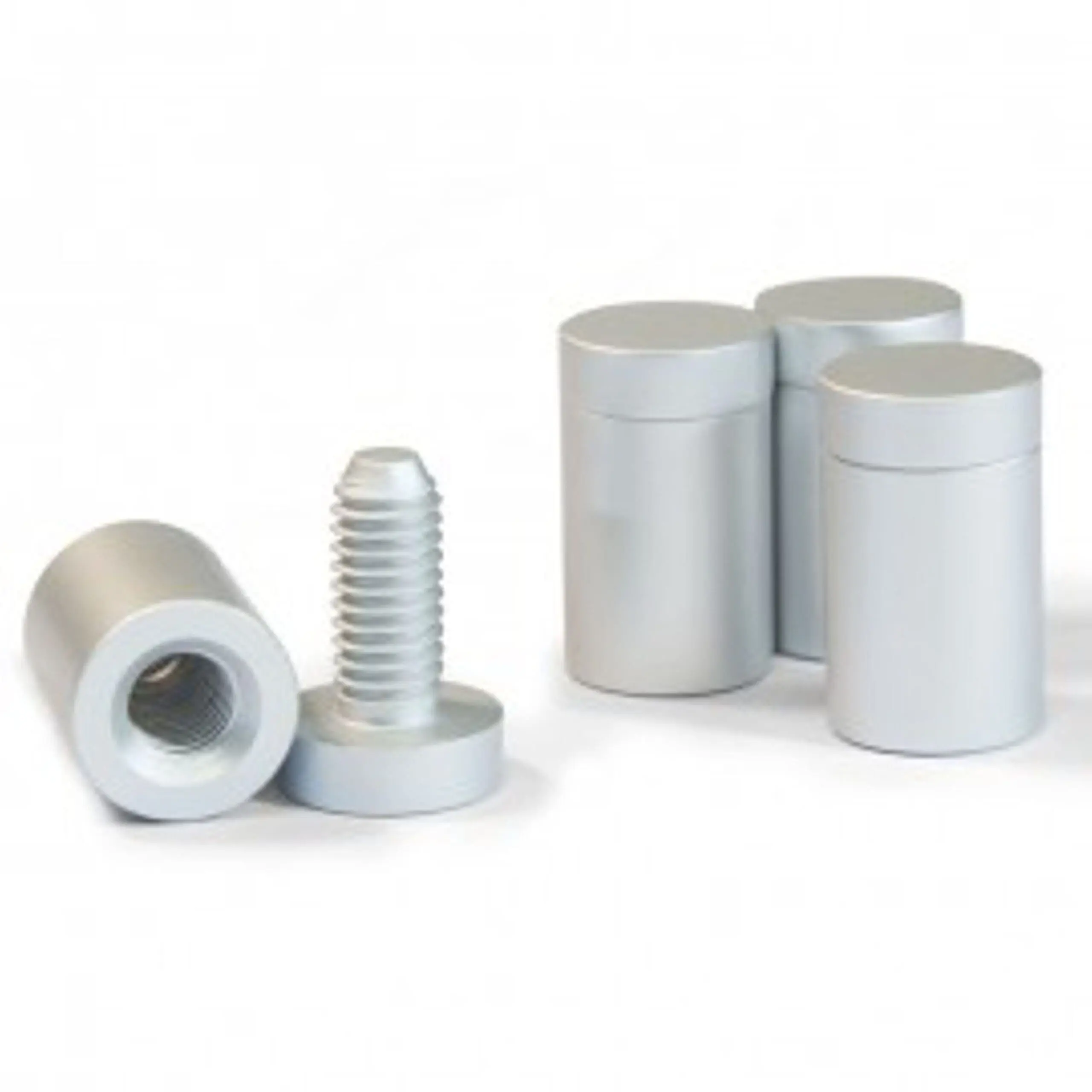 25mm Sign Standoff, Premium - Satin Finish, Aluminium, Sign Hardware, Standoff Kit, Sign Mounting Hardware Kit - Image 2