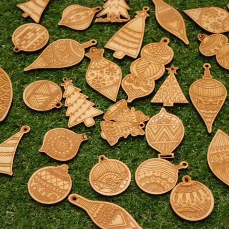 Alternative view of 35 Christmas Hand Drew Decoration Baubles Collection