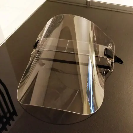 5 x Full Cover Safety Face Shield Clear and Adjustable Made In UK PPE