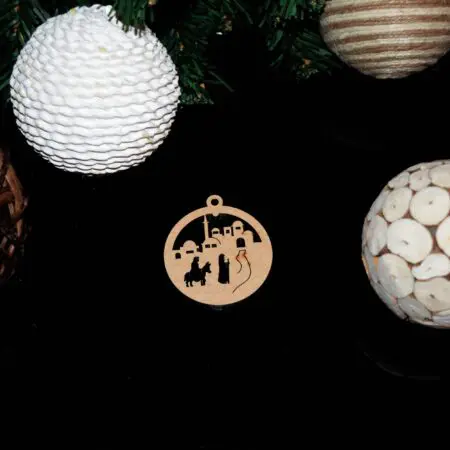 Bauble Bethlehem Decoration 3mm MDF