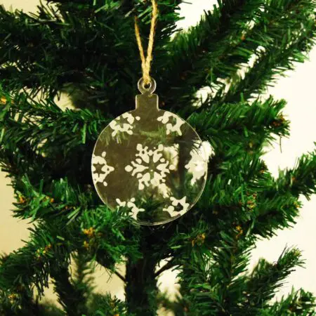 Bauble Christmas Decoration 3mm Acrylic Perspex®