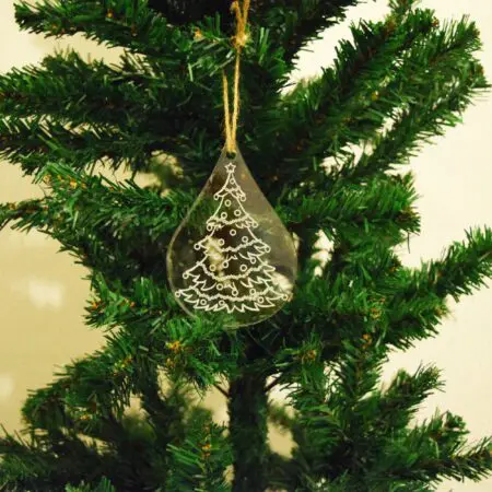 Bauble Christmas Decoration Teardrop Tree 3mm Acrylic Perspex®