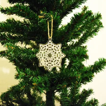 Bauble Christmas Decoration Tribal Star 3mm Acrylic Perspex®