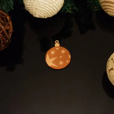 Bauble with Stars Christmas Decoration 3mm MDF