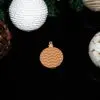 Bauble with Waves Christmas Decoration 3mm MDF