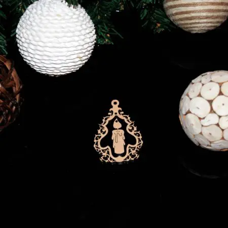 Christmas Candle Decoration 3mm MDF