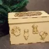 Christmas Eve Box, unpainted MDF,Flat pack, Topper