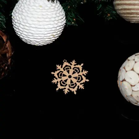 Christmas Snowflake Decoration 3mm MDF