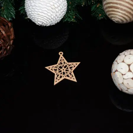 Christmas Star Decoration 3mm MDF