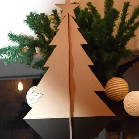 Alternative view of Christmas Tree laser cut 3mm MDF