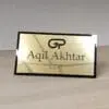 Contemporary Personalised Desk Name Plate 100mm x 180mm