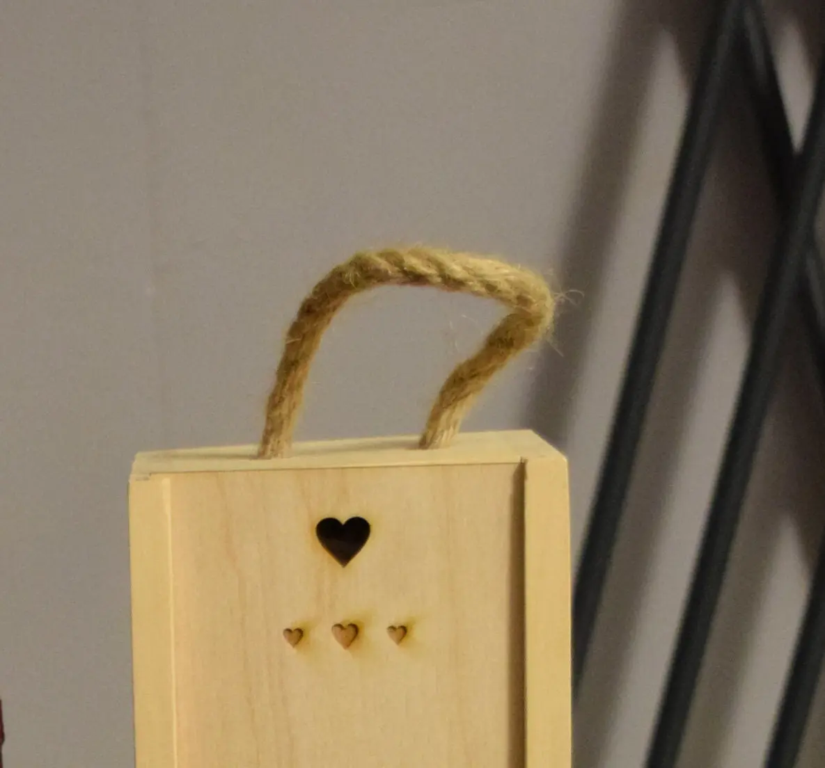 Couples Wine Box, Valentine's day Wine Box, Romantic Wooden Wine Box, Laser Engraved Wine Box, Wooden Wine Crate, Gift Wine, Wine Holder - Image 6