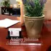 Executive Personalised Desk Name Plate, Custom Engraved Sign, Office Plaque