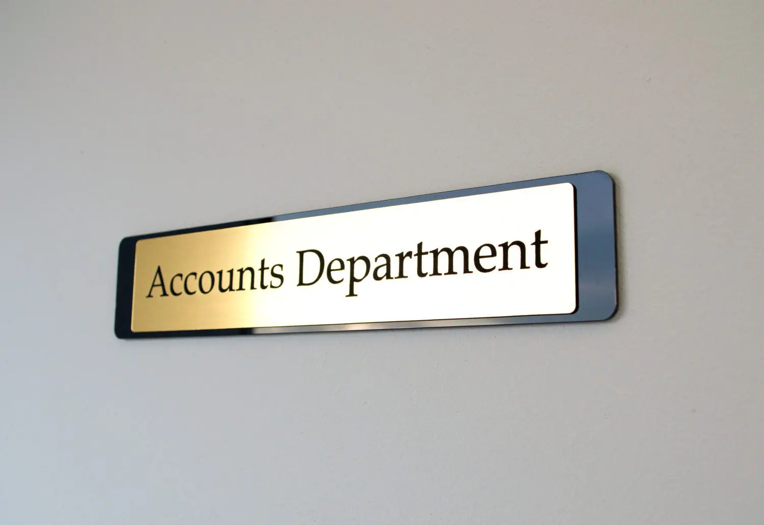 Executive Personalised Door Name Plate,Size 10"x2" Custom Engraved Sign, Office Plaque Wall