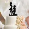 Fiance & Fiancee Cake Toppers Engagement - high quality acrylic, 3mm thickness