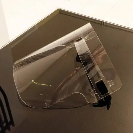 Alternative view of Full Cover Safety Face Shield Clear and Adjustable Made In UK PPE