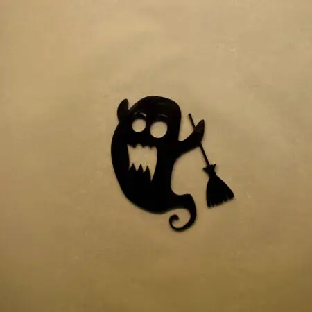 Halloween Ghost Type 2 Embellishment 3mm Acrylic