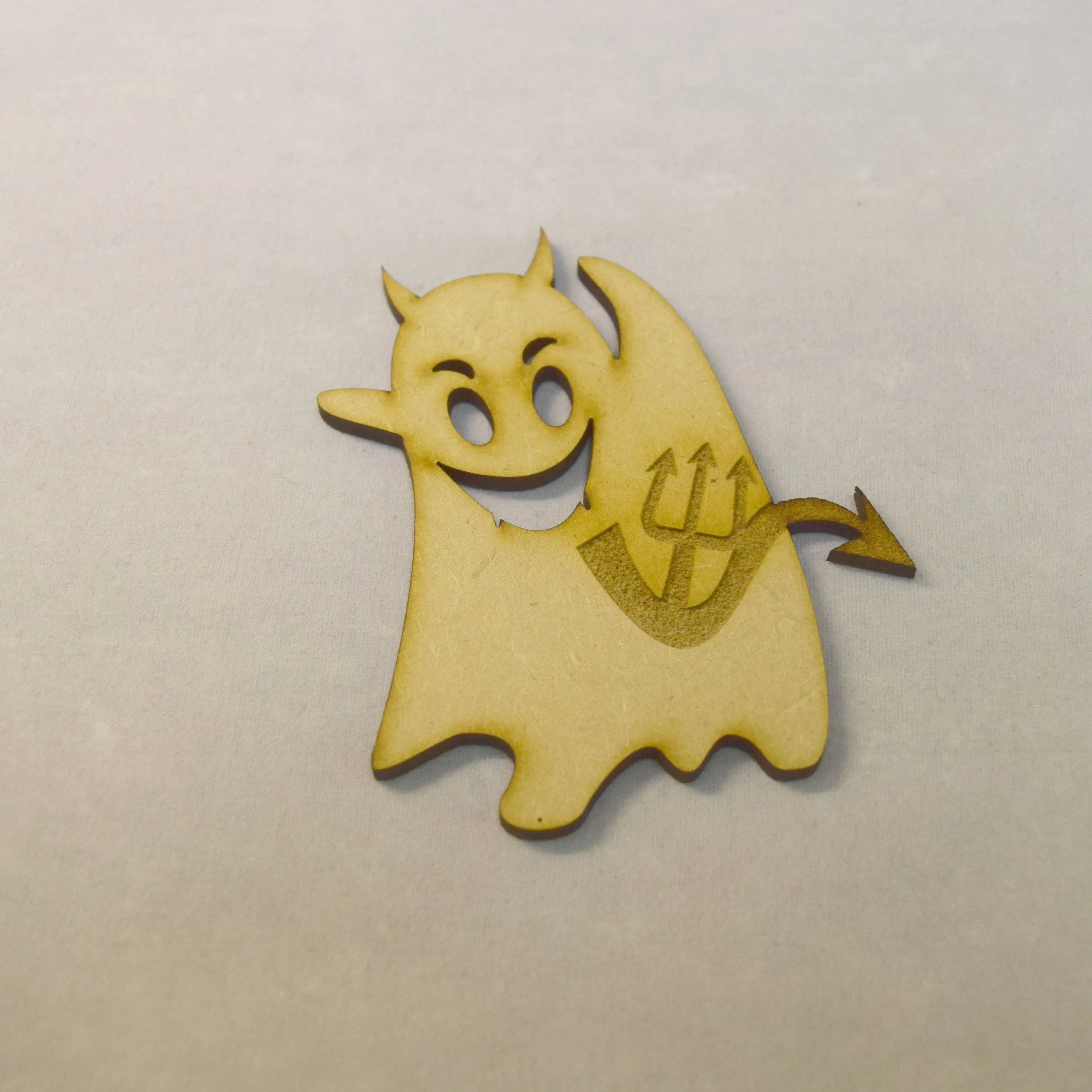 Halloween Ghost Type 3 Embellishment 3mm MDF