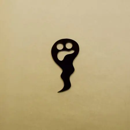 Halloween Ghost Type 5 Embellishment 3mm Acrylic