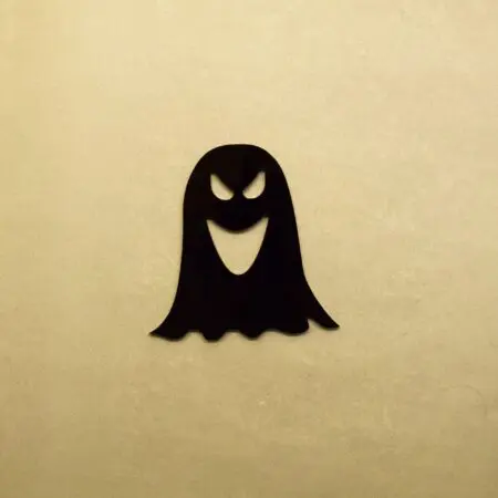 Halloween Ghost Type 6 Embellishment 3mm Acrylic