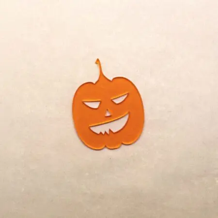 Halloween Pumpkin Type 1 Embellishment 3mm Acrylic