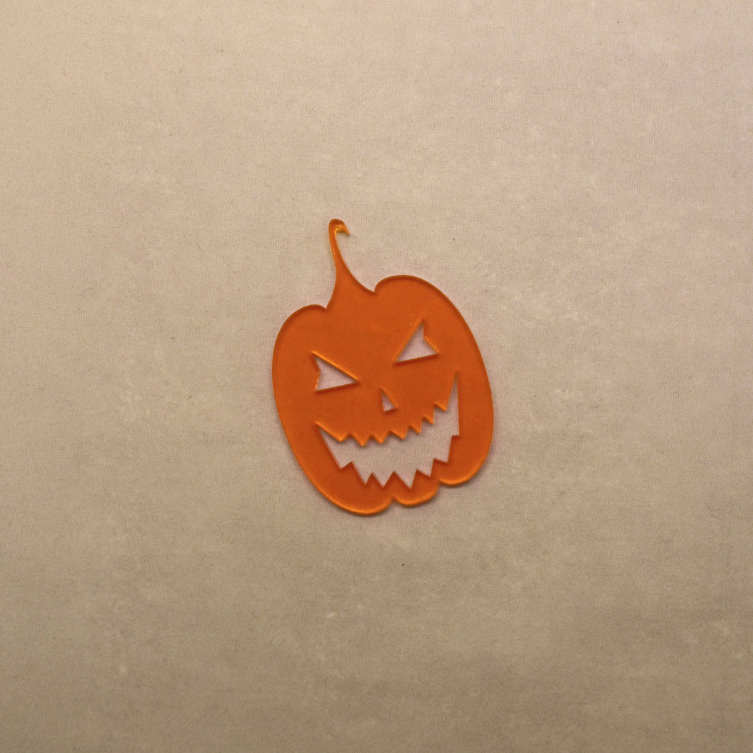 Halloween Pumpkin Type 2 Embellishment 3mm Acrylic