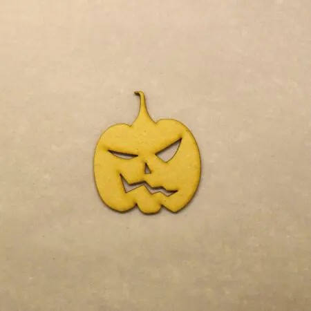 Halloween Pumpkin Type 5 Embellishment 3mm MDF