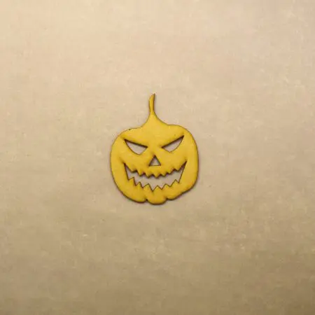 Halloween Pumpkin Type 6 Embellishment 3mm MDF