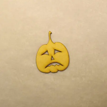 Halloween Pumpkin Type 7 Embellishment 3mm MDF