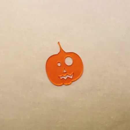 Halloween Pumpkin Type 8 Embellishment 3mm Acrylic
