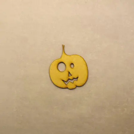 Halloween Pumpkin Type 8 Embellishment 3mm MDF