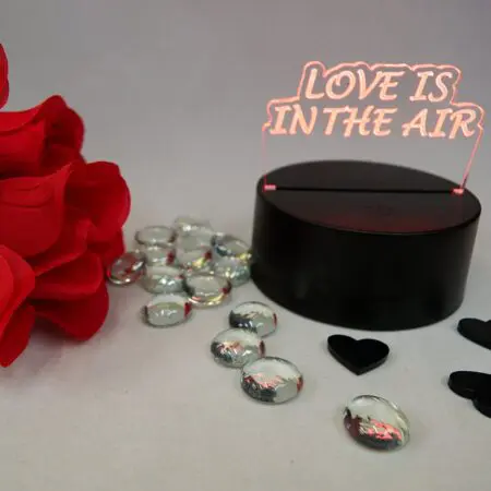 Love is in the Air 3D Optical illusion LED Lamp 7 colours