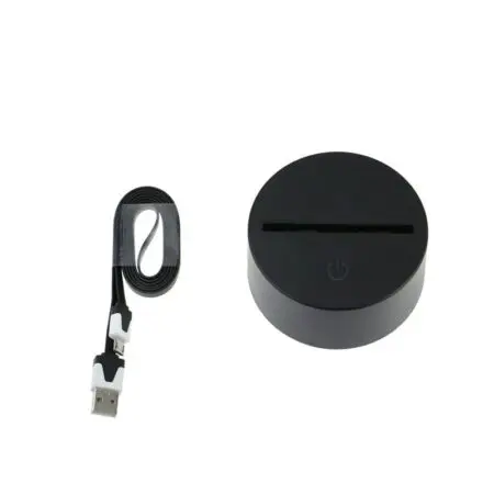 Alternative view of Love is in the Air 3D Optical illusion LED Lamp 7 colours