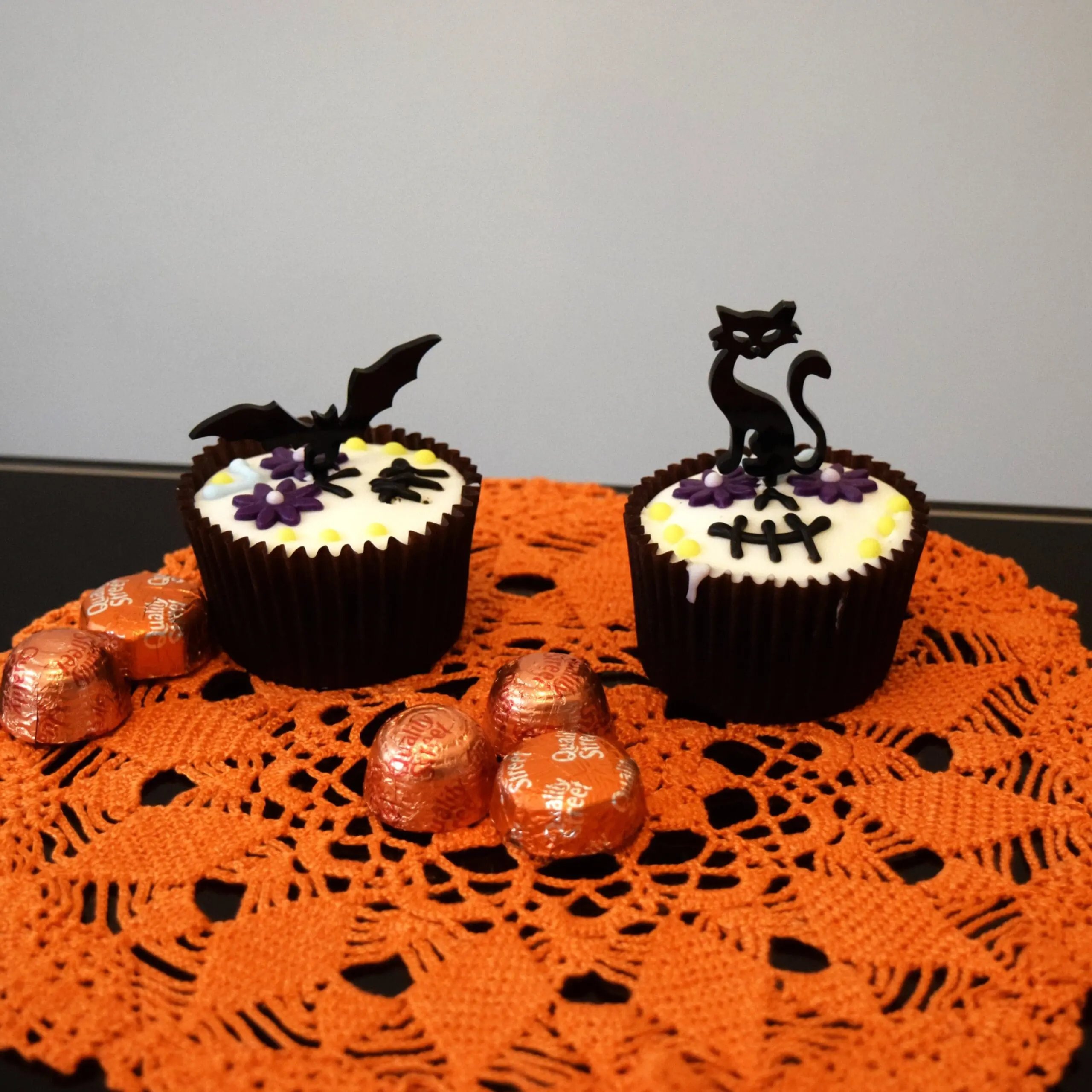 Mixed Cupcake Topper, Spooky Halloween Cupcake Topper, Halloween Party Decor, Pumpkin, Witch - Image 6