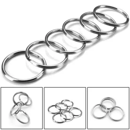 Nickel Plated Split Ring, 25mm, Key Ring, Key Fob, Key Tags