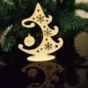 Personalised Christmas tree with a name bauble, Plywood, Tree, Christmas gift, Bauble, Christmas Decoration