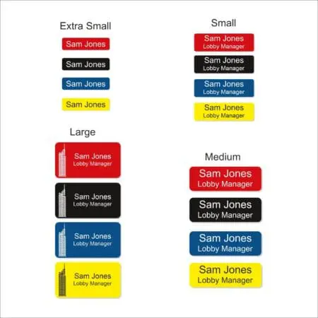 Personalised Premium Name Badges, Badges, ID Badges & Staff Badges