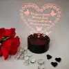 Personalized Heart 3D Optical illusion LED Lamp 7 colours