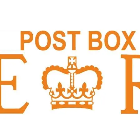 Script 2" Post Box,6" E crown R unpainted MDF