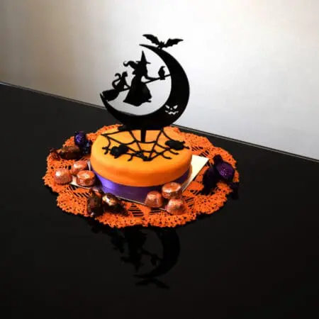Spooky Halloween Cake Topper, Witch Cake Topper, Halloween Party Decor