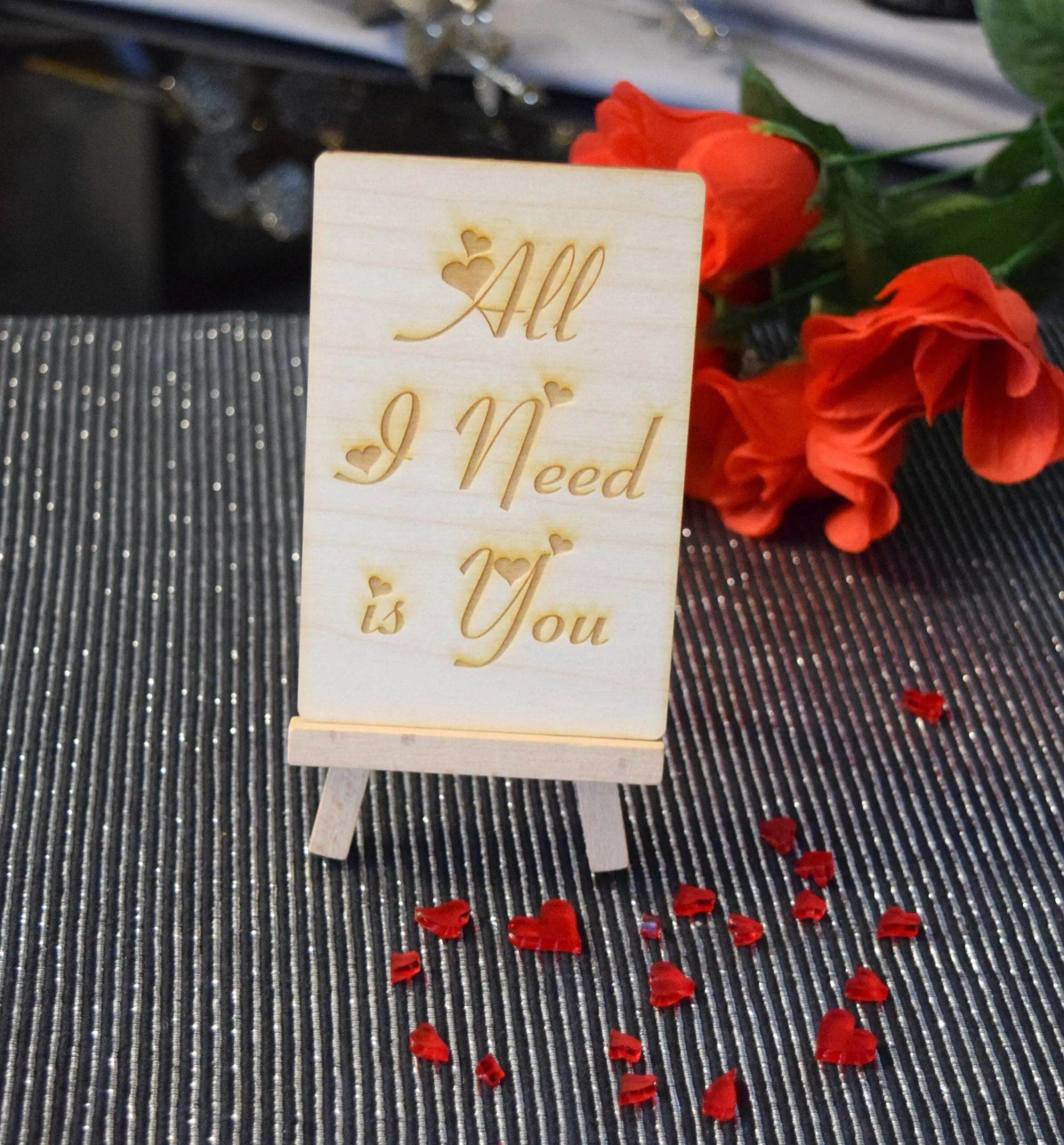 Valentine's Plaque Personalised Valentines Gift for Her, Gift for Him, Valentine's, Wedding, Anniversary Engraved Cards