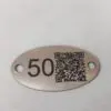 1-50 Laser Engraved Number Table Tags with QR Code, Locker, Pub, Restaurant, Clubs