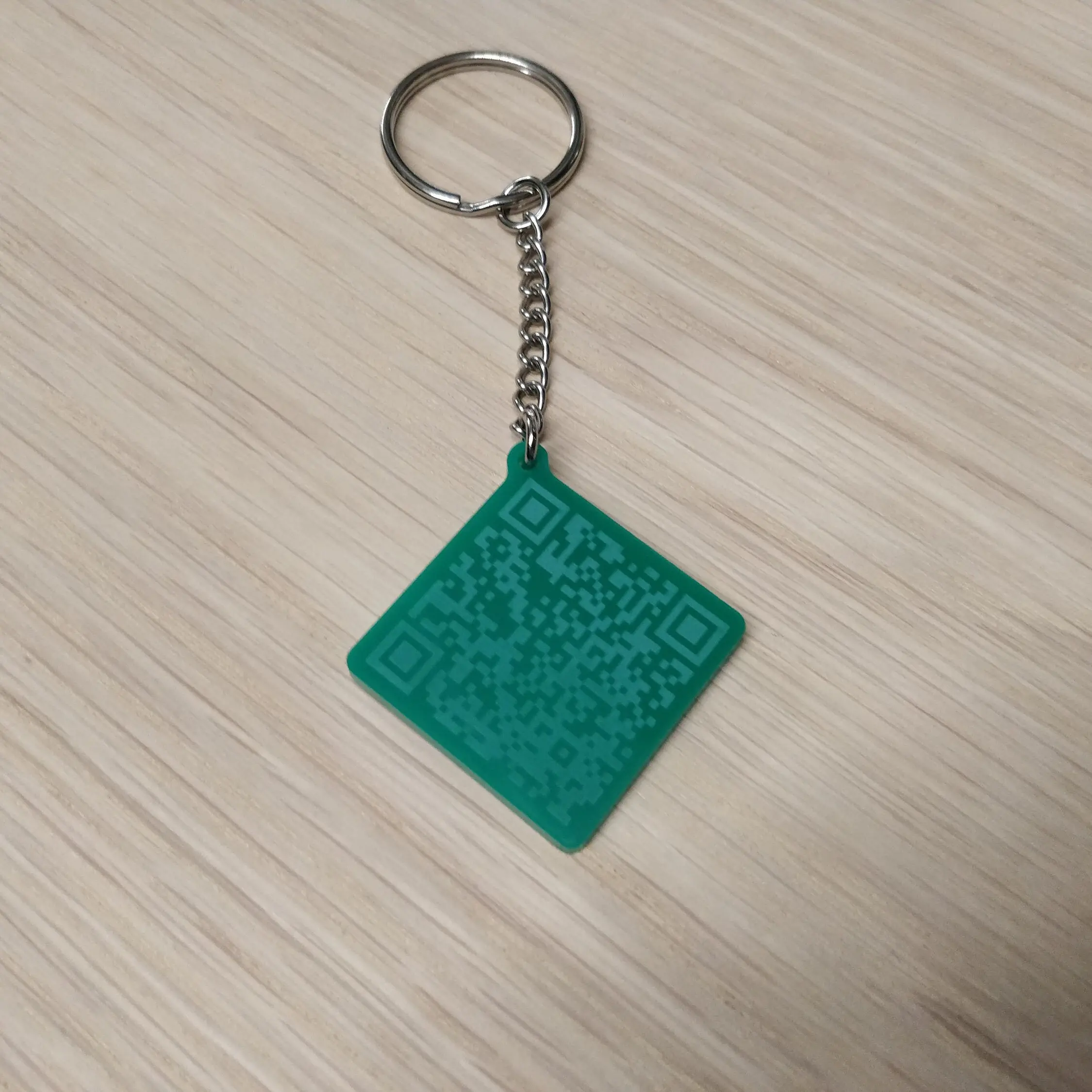 30mm Acrylic Keyring Custom QR Code Laser Engraved Fob, Keychains, Tags, Locker, Instagram, Facebook, Twitter, TikTok - Image 8