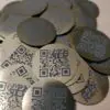 40mm Custom QR Code Laser Engraved  Discs, Table, Tags, Locker, Restaurant, Clubs